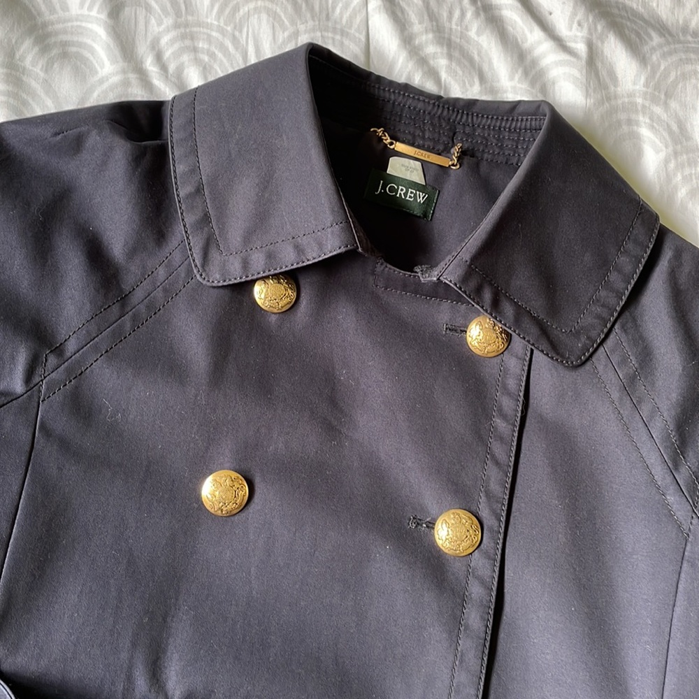 J. Crew Women's Short Trench Coat Sz6